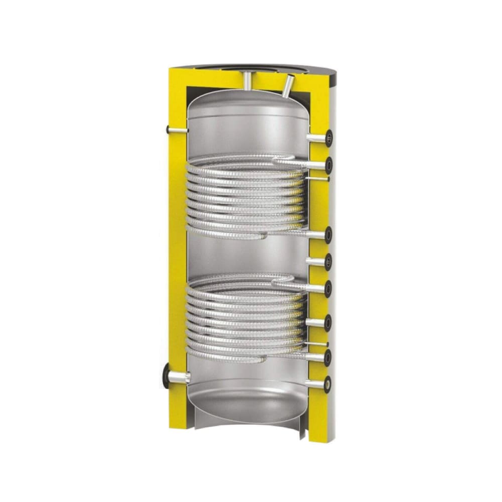 Напольный бойлер HEIB из НЕРЖ.стали с 2-мя Т.О. SOLAR SS DUO 750 V=690 (920*1630)